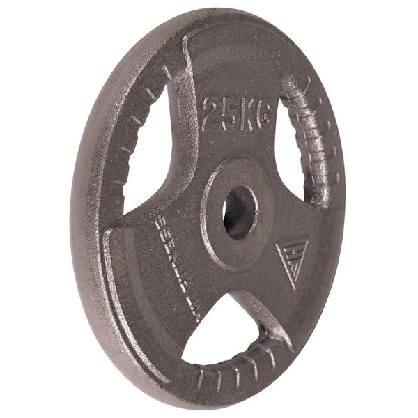 Olympic Cast Iron Tri-Grip Disc | 25kg Image McSport Ireland