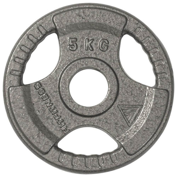 Hit Fitness 120kg Performance Weight Set | Cast Iron Discs and Barbell - Plate