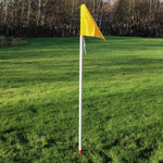 Centurion Spring Loaded Corner Pole | White Pole Brown Socket Image McSport Ireland
