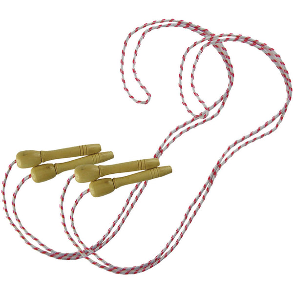 Tuftex 7ft Cotton Skipping Ropes with Wooden Handles Image McSport Ireland