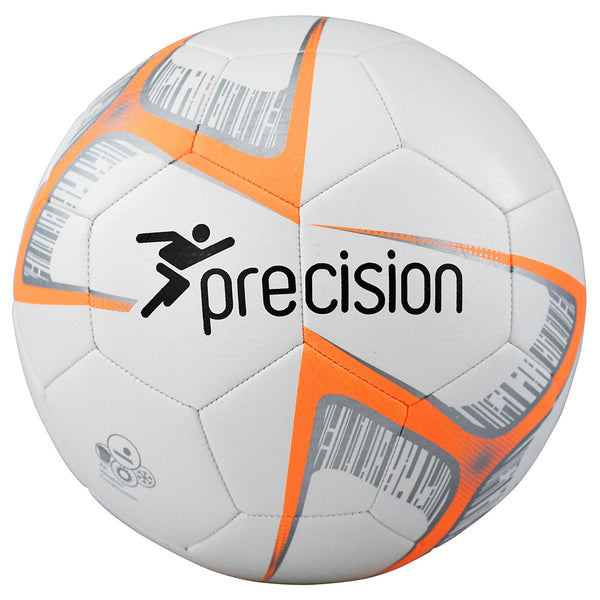 Precision Training Fusion Lite Match Quality Training Football | 290g (White/Orange) Image McSport Ireland