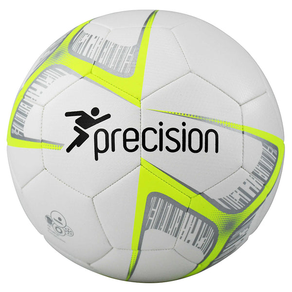 Precision Training Fusion Lite Match Quality Training Football | 320g (White/Yellow) - Ages U9's to U11's