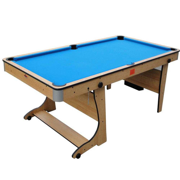 Riley 6ft Folding Pool Table with Table Tennis Top | Blue | McSport Irland
