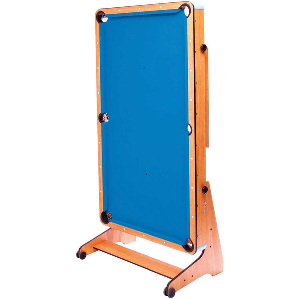 The Folded Riley 6ft Folding Pool Table with Table Tennis Top | Blue | McSport Ireland