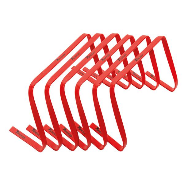 Precision 9" High Flat Hurdles Set - Red ( Set of 6 ) Image McSport Ireland