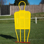 Precision Training Junior Pro Free Kick Mannequin on a Football Pitch