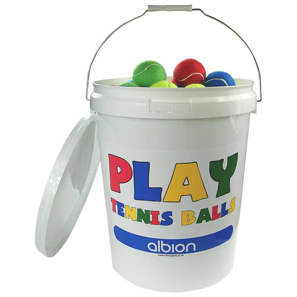 Tuftex Play Team Colours Tennis Ball Bucket (96 Balls) Image McSport Ireland