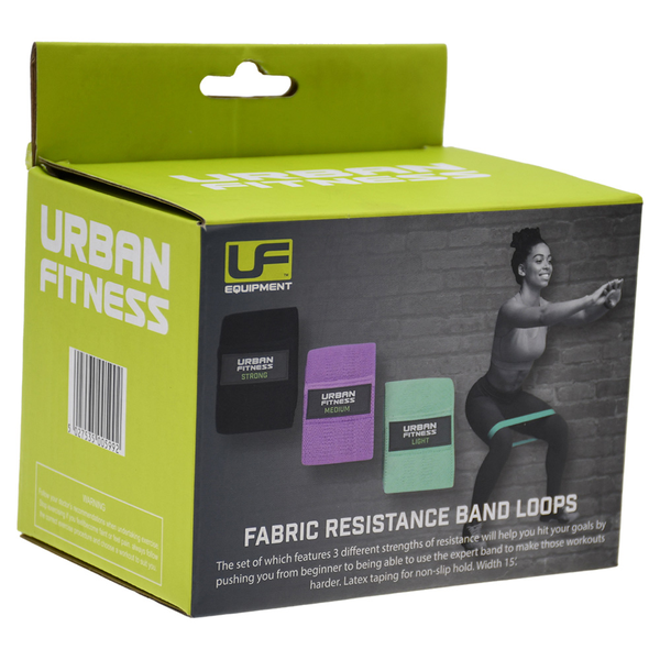 UFE Fabric Resistance Band Loop 15" | Set of 3 - packaging