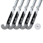 Uwin TS-X Hockey Stick | Metallic Silver/Black 34