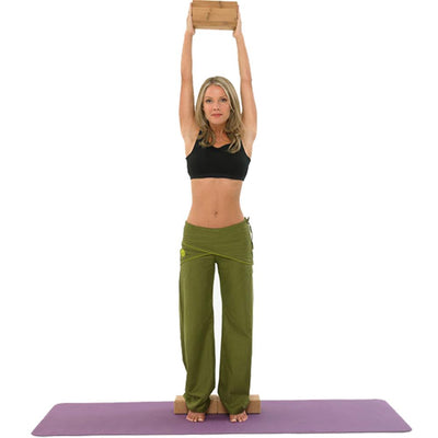 Fitness Mad Hollow Bamboo Yoga Brick Image McSport Ireland