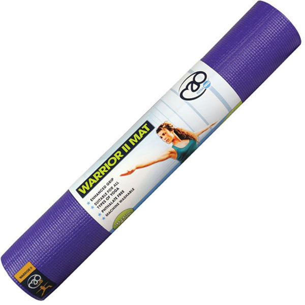 Fitness Mad Warrior II Yoga Mat | 4mm in blue